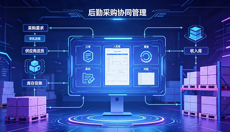 智慧后勤采购协同管理,打通需求提报‑审批‑入库‑对账完整链路(图1) 智慧后勤采购协同管理,打通需求提报‑审批‑入库‑对账完整链路(图1)